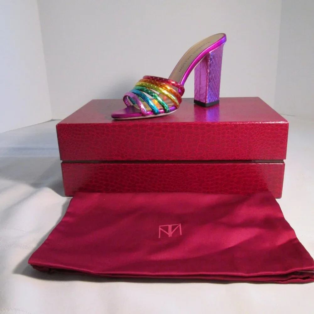 Tamara Mellon Rainbow 105 Elaphe Heels Sz 35.5 NIB - Picture 3 of 11
